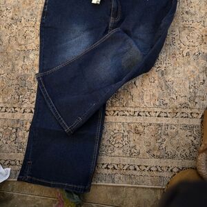 BloomChic‎ Dark Blue Ankle Jeans, Widecut